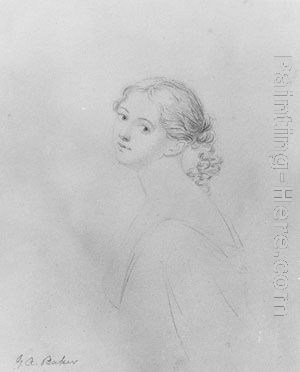 George Augustus Jr Baker Head of a Woman (from McGuire Scrapbook)